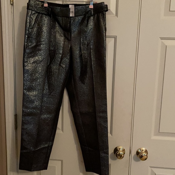 NWT Loft sparkling silver pants. - Picture 3 of 4